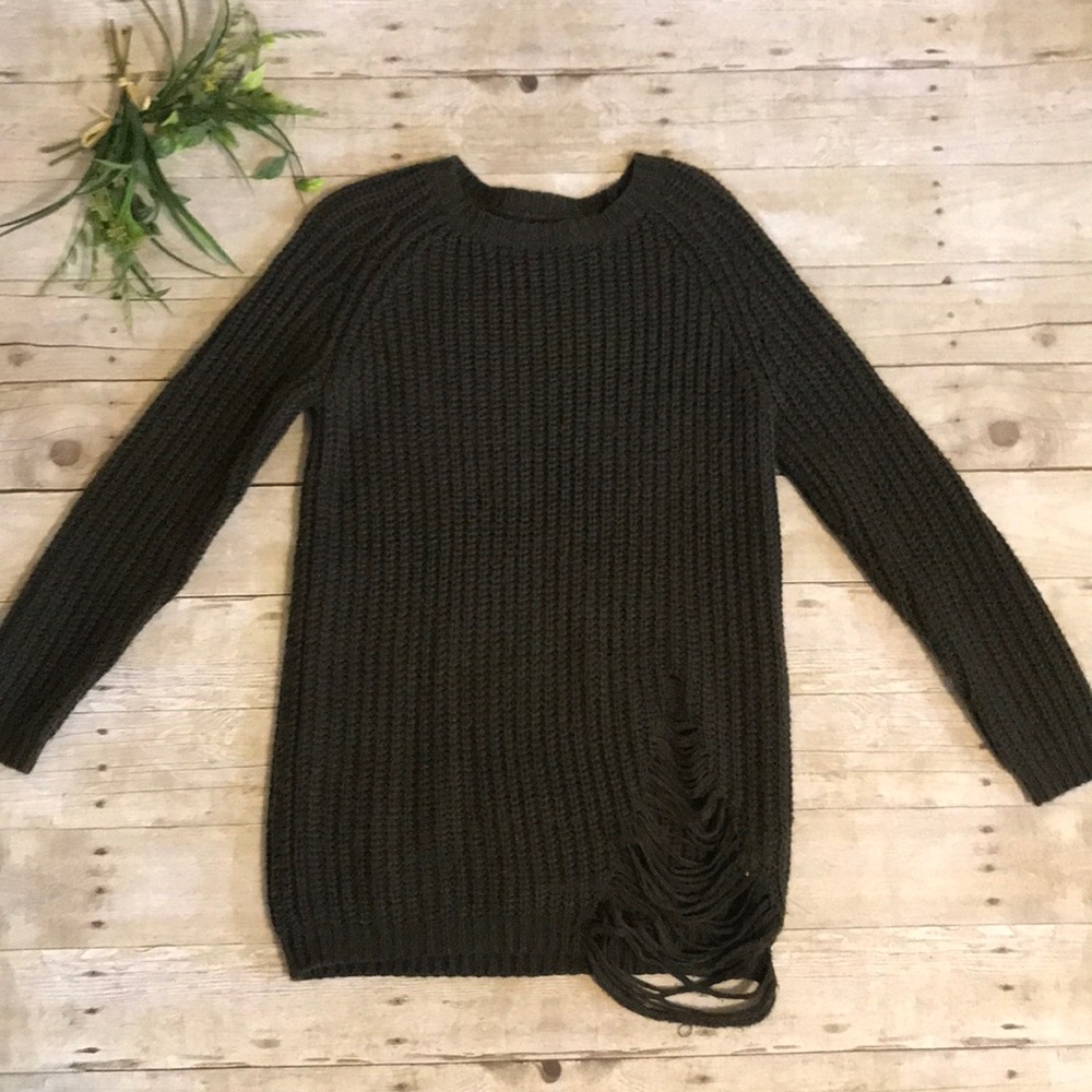 Forever 21 Shredded Sweater